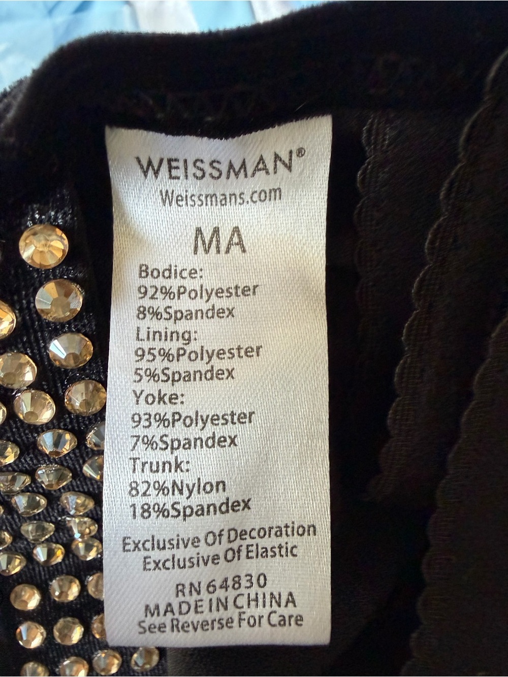 Black Velvet Costume with Gold Sequin Lattice - Picture 5 of 5